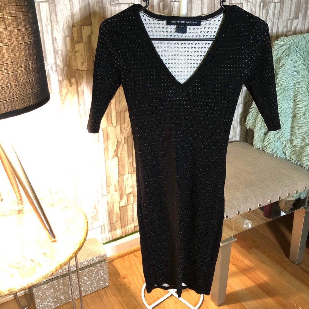 🔥 French Connection Dress! Black eyelet size 2US
